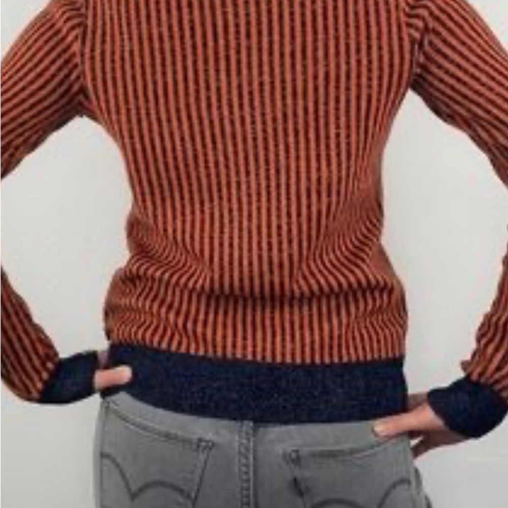 Scotch & Soda Maison Scotch Dans La Nuit Orange sweater - Picture 2 of 8